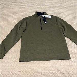 Adidas Olive Strata Quarter-Zip Pullover